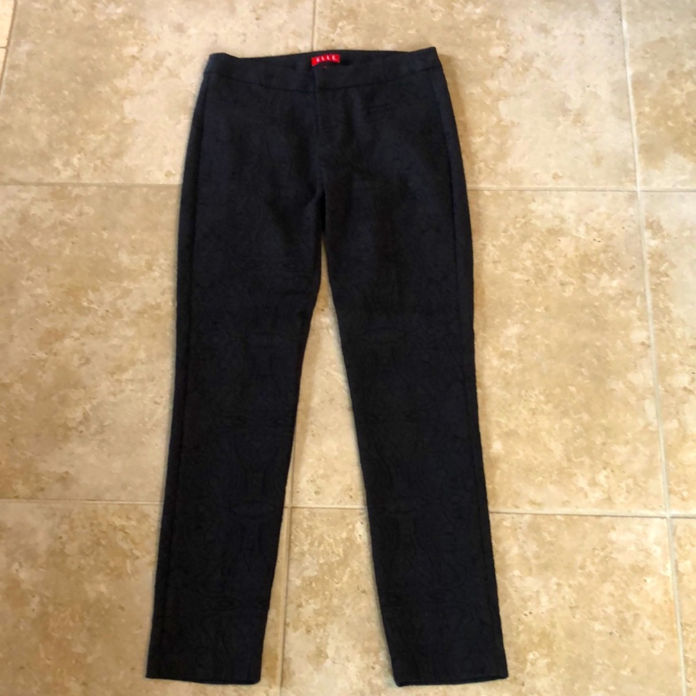 Elle Textured black pants